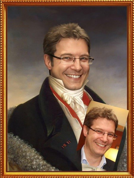 Портрет на холсте мужской