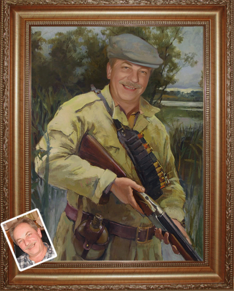 Портрет маслом на холсте