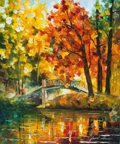 Художник Леонид Афремов осень