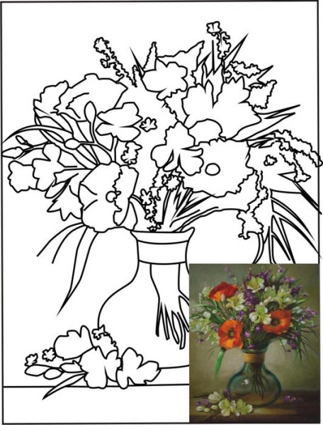 Контуры для рисования картин