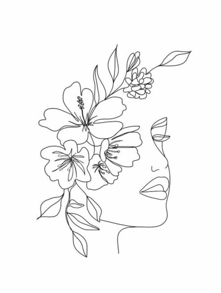 Холст на картоне с эскизом