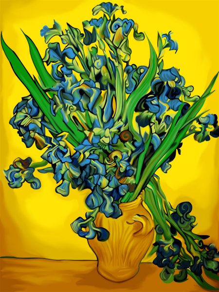 Ван Гог ирисы 1889 оригинал