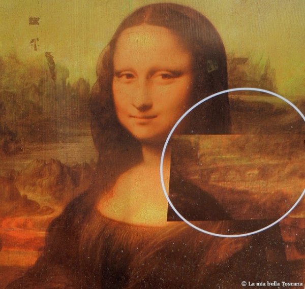 Обратная сторона картины Мона Лиза
