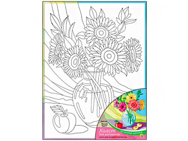 Холст для рисования милый букет