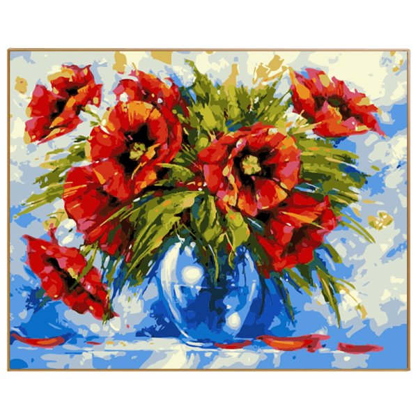 Букет акрилом на холсте