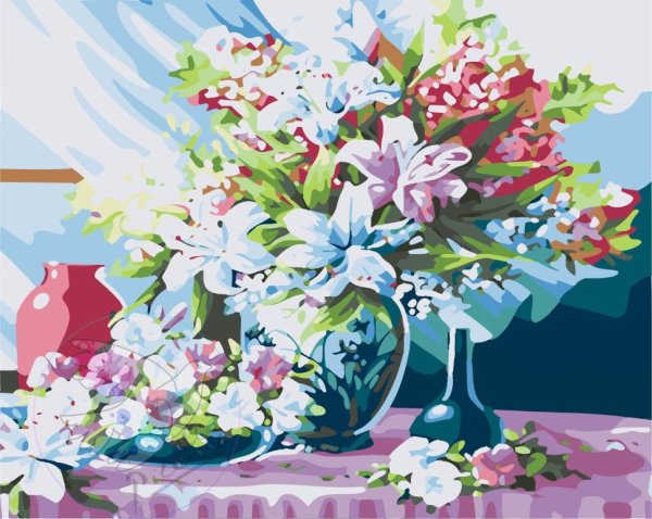 Холст для рисования по номерам рыжий кот