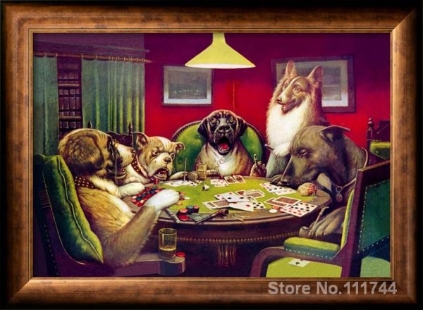 Ватерлоо собаки играющие в Покер