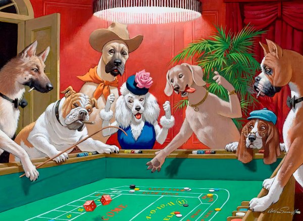 Собаки играющие в Покер оригинал