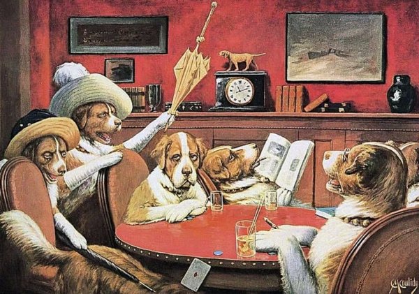 Кассиус Кулидж собаки картины