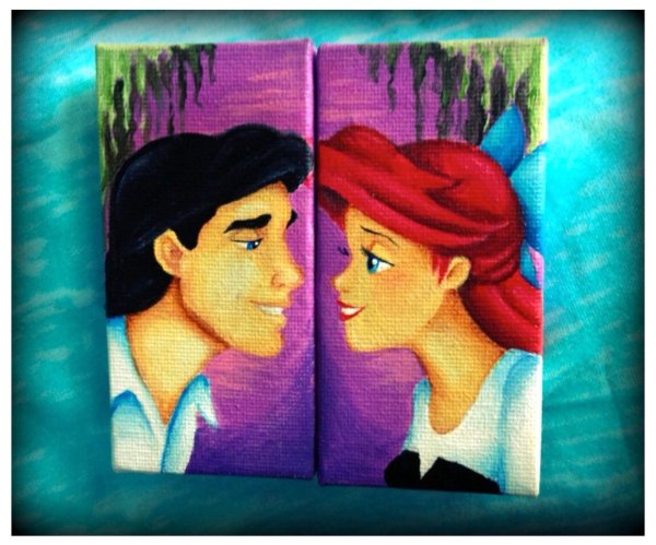 Мультяшная картина на холсте