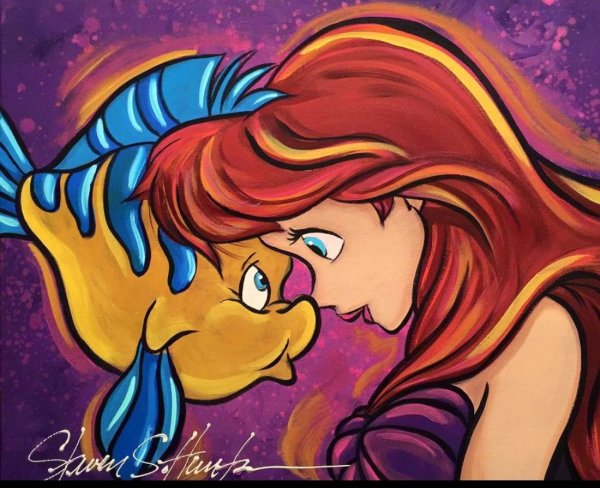 Ариэль на холсте