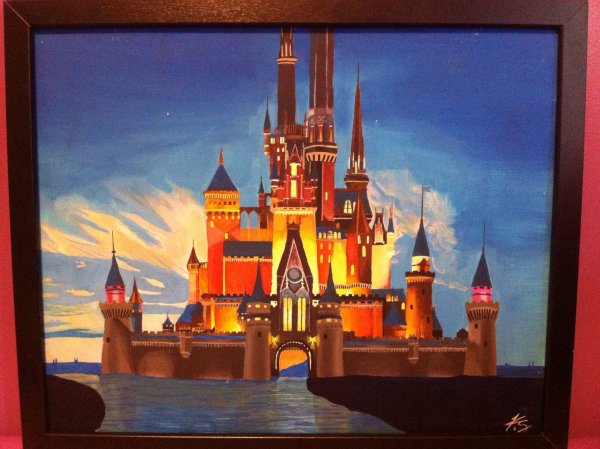 Мультяшная картина на холсте