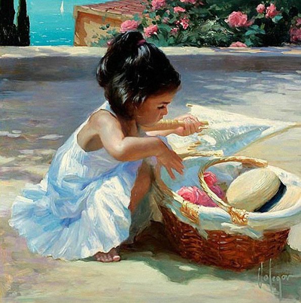 Портрет ребенка маслом на холсте