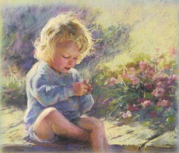 Девочка живопись