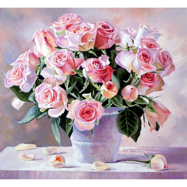 Розы живопись