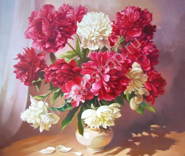 Алмазная мозаика Paintboy пионы