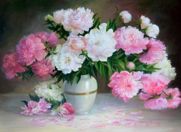 Картины Жанны Когай пионы