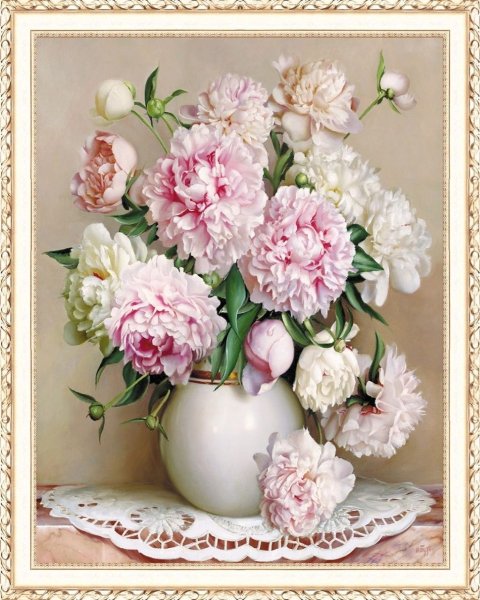 Анютины глазки маслом