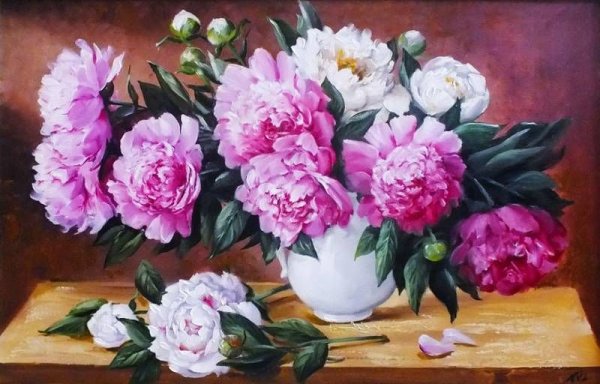 Збигнев Копаня розовые пионы