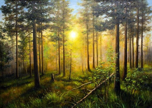 Художник Сергей Трухан картины лес
