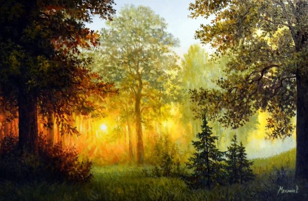 Картина Солнечный лес Андрея Бельчева