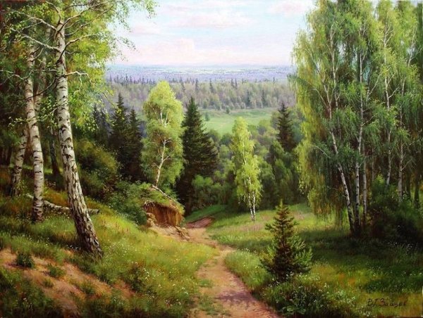 Художник Зайцев Виталий Геннадьевич лес