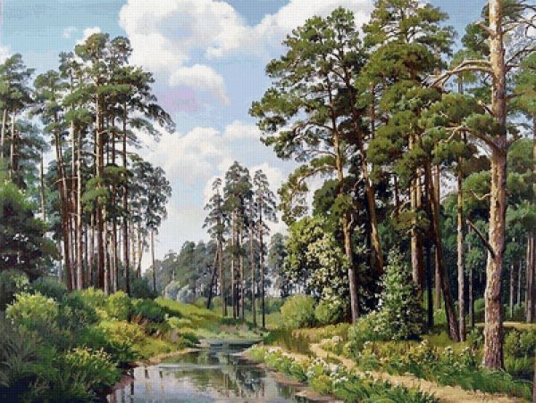 Художник пейзажист Прищепа Сосновый лес