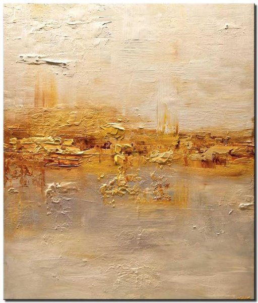 Абстрактная живопись в бежевом цвете