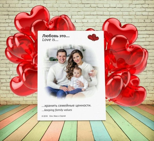 Портрет на холсте в стиле полароид