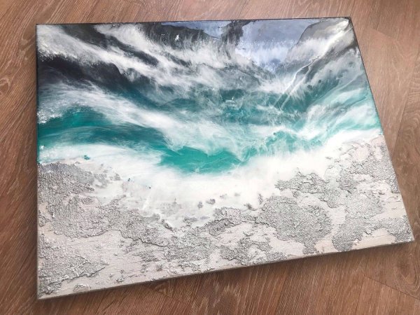 Рисунок текстурной пастой