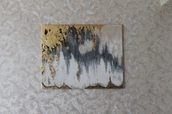 Картина с поталью пейзаж