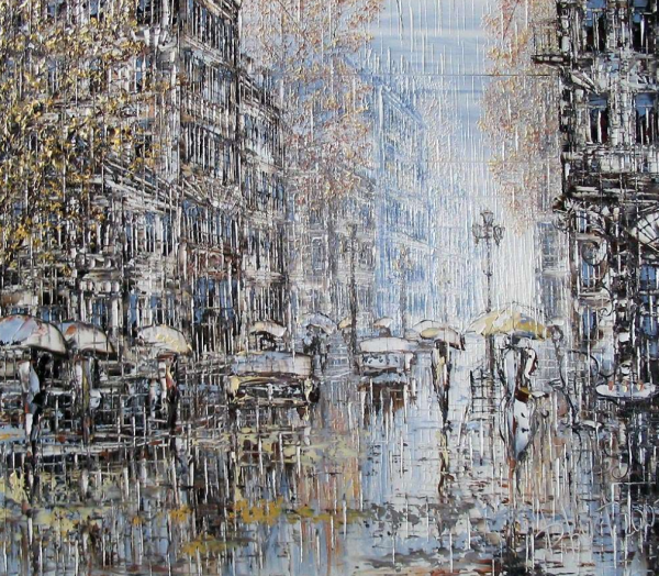 Художник Дмитрий Кустанович. Город