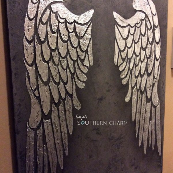 Крылья ангела акрилом