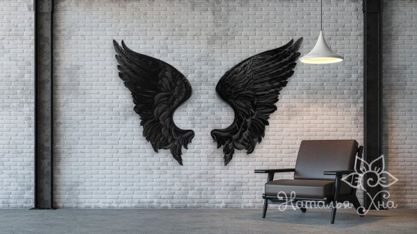 Ангелы гипс барельеф