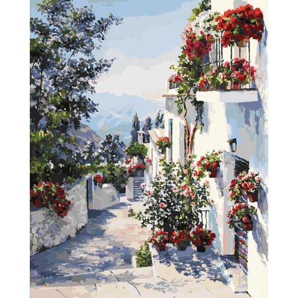 Картина по номерам Белоснежка на юге Испании 40x50см