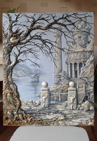 Объемные картины на стене