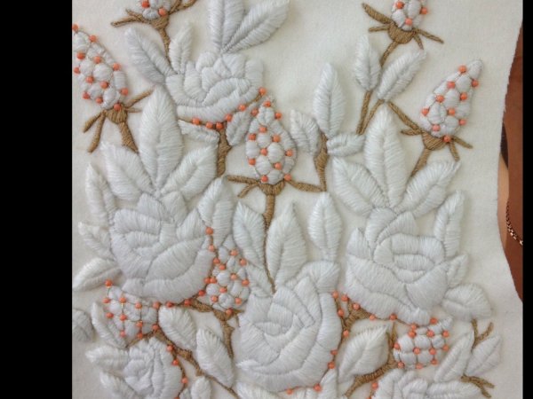 Картина вышитая шерстью