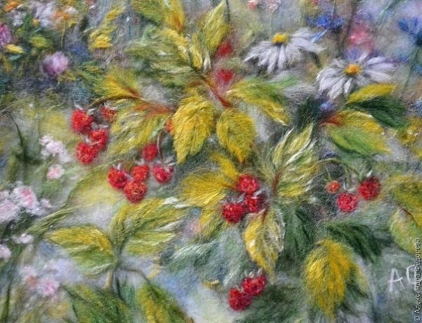 Вышивка шерстяными нитями