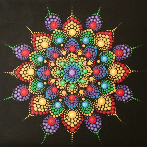 Мандала из страз