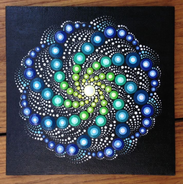 Гаютинская роспись мандалы