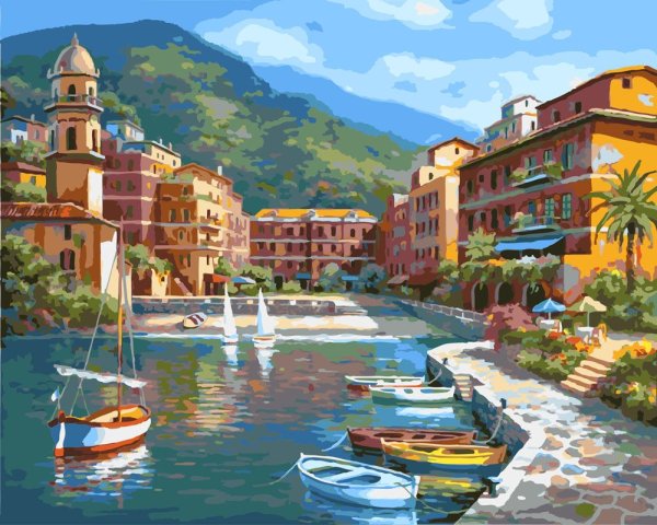 Модульная картина причал