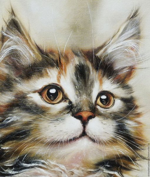 Котенок живопись