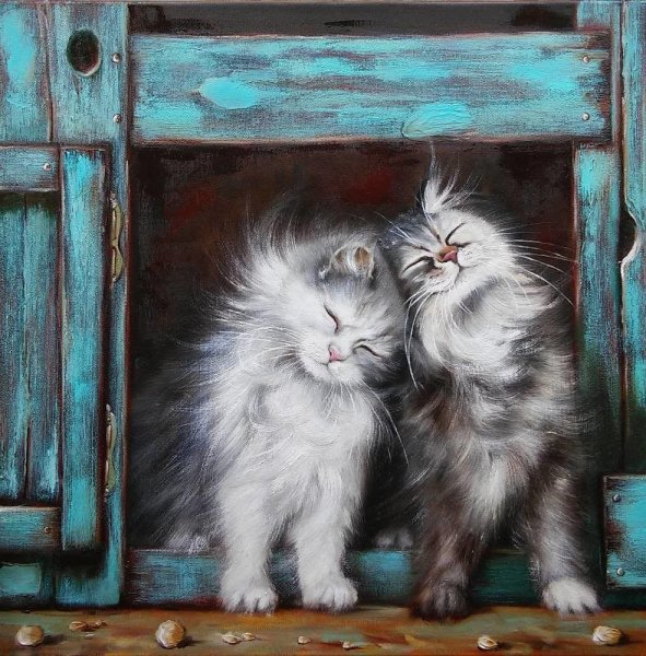 Картина котенок