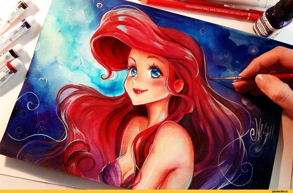 Море на круглом холсте