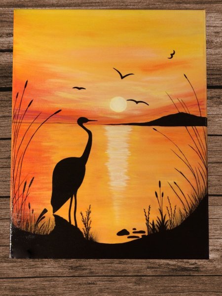 Лошадь гуашью