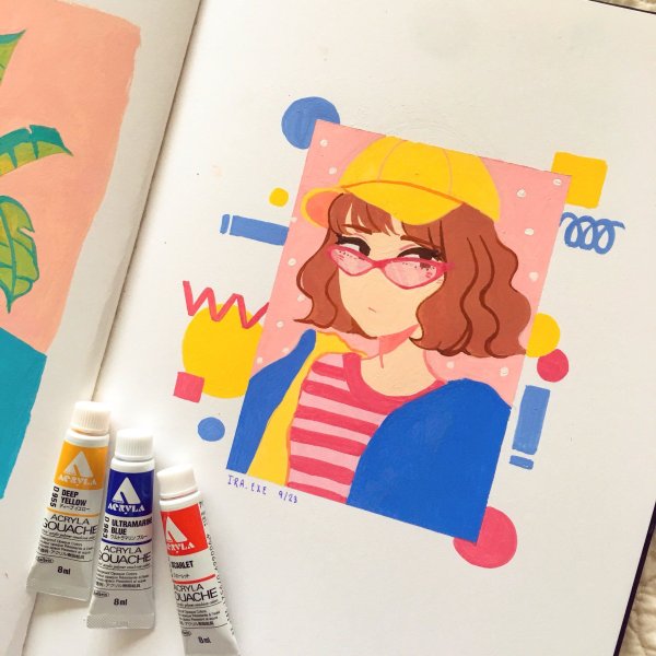 Рисунки акриловыми маркерами