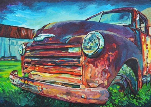 Автомобиль гуашью