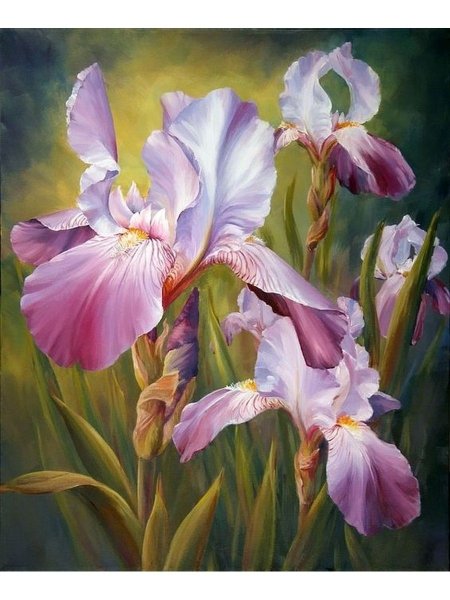 Marianne Broome картины ирисы