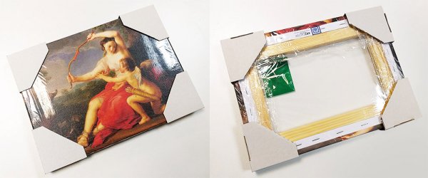 Упаковка с картинами художников