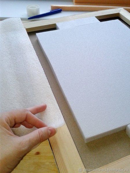 Упаковка холстов на подрамнике